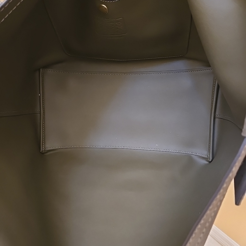 Coach Suede Gramercy Buckle Detail Oversized Slouchy Tote Bag - Picture 13 of 14